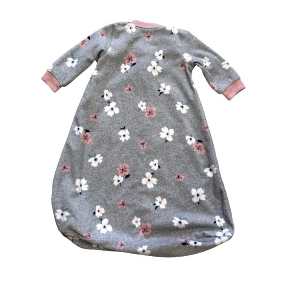 Carters Baby Girl Fleece Sleep Bag Lot of 2 Size 3-6M Floral & Bunny Pink/White - Picture 3 of 6